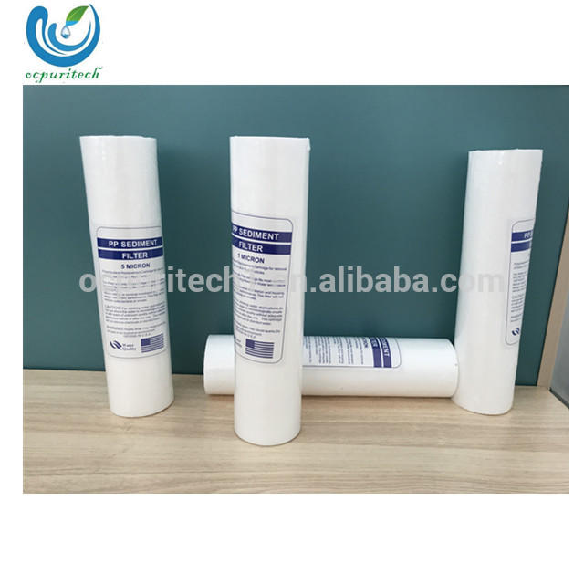 Top grade 10 inch melt blown PP sediment filter cartridge with 1 micron and 5 micron