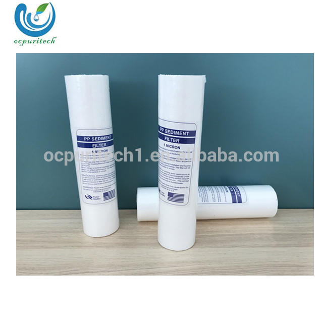 product-10inch 15 micron meltblown pp sediment filter cartridge with pp core-Ocpuritech-img-1