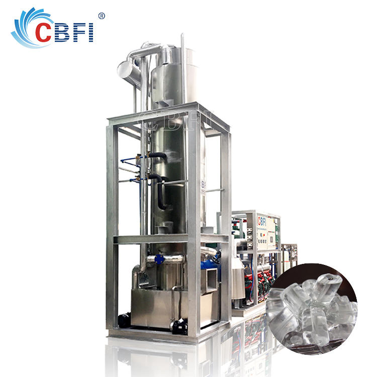 commercial tube ice making machine in bars for drinking