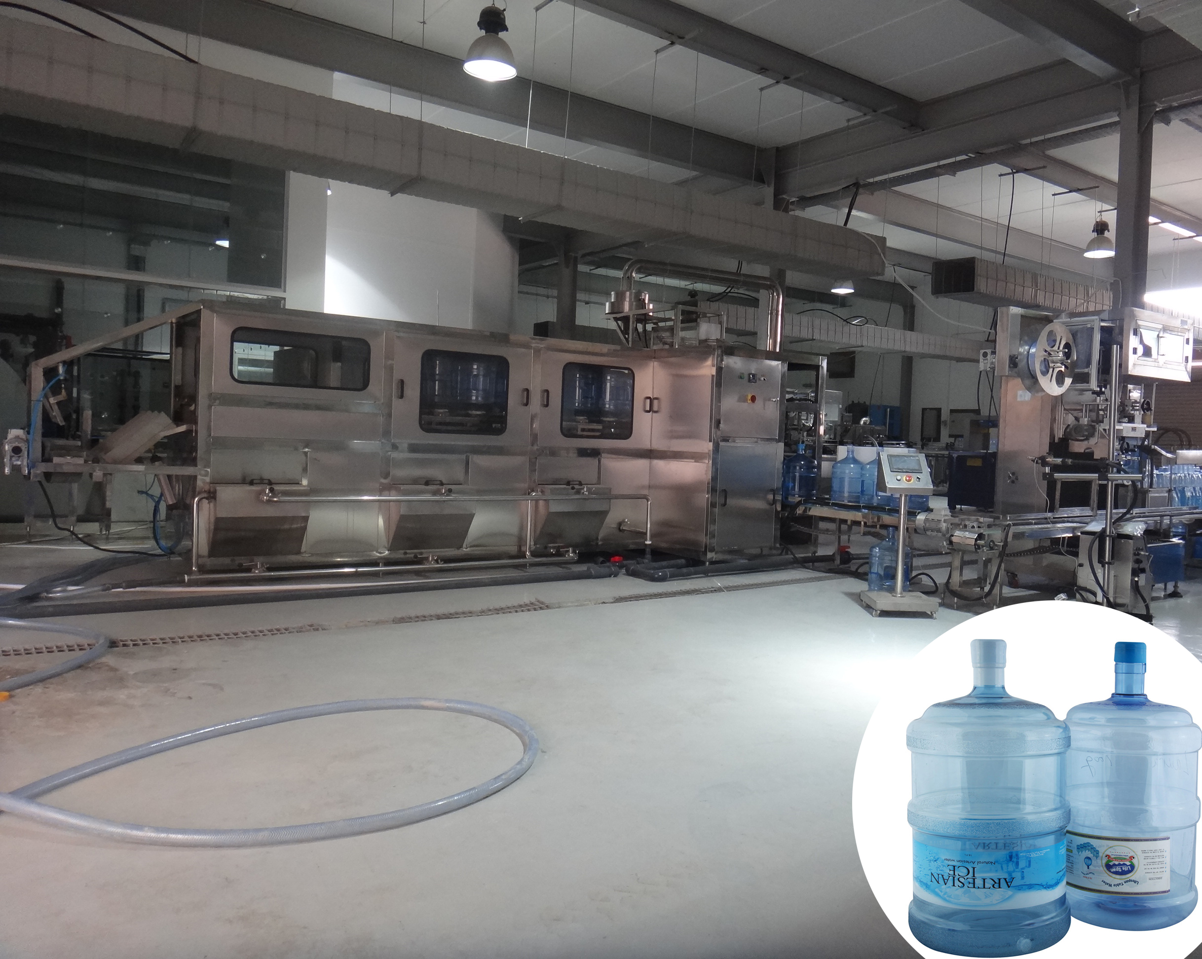 Complete 5 gallon water bottling production line turnkey project