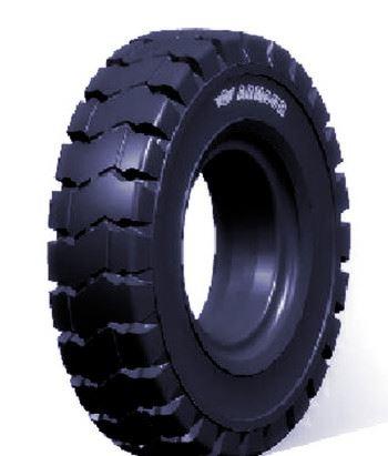 Flat Free Solid Rubber Tire and Poly Wheel 8 inch for Wheel barrow