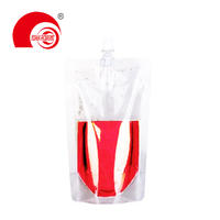 50ml 150ml 250ml 500ml Free Sample Generic Clear Spout Pouch Liquid Packaging Bag with Spout