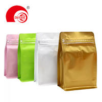 Food Grade Laminated Heat Sealing Aluminum Flat Bottom Pouch Ziplock Packaging Bag