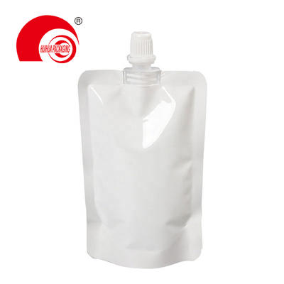 Heat Sealing White Spout Pouch Vacuum Metalized Packaging Bag for Daily Health Products