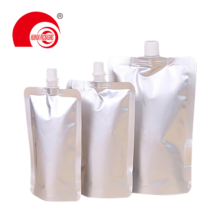 High Quality Aluminum Foil Vacuum Spout Pouch Plastic Package Pouch with Spout for Household Chemicals
