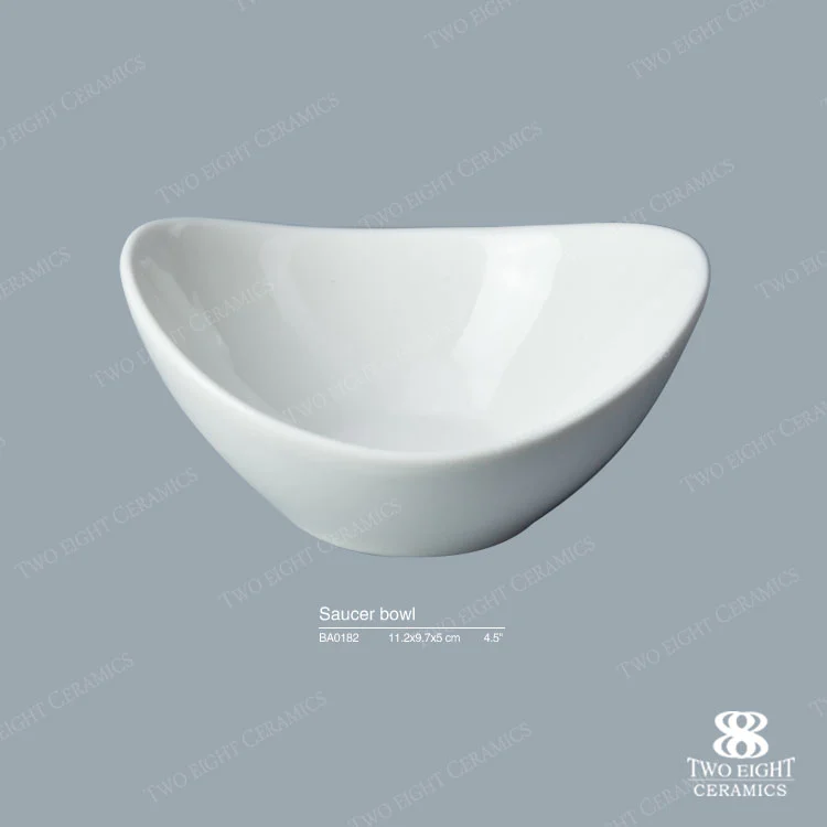 2017 New Design China Porcelain Serving Dish For Hotel And Restaurant, Restaurant Quality Tableware Soy Sauce Dish&