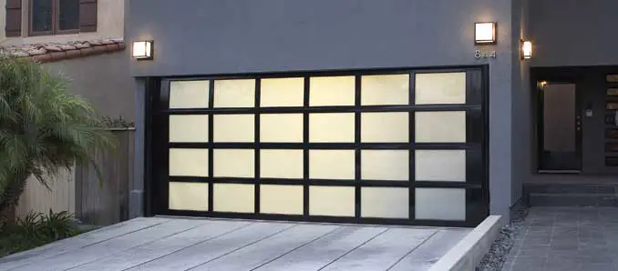 Modern Standard Size 9*8 Feet Aluminum Glass Garage Door For House