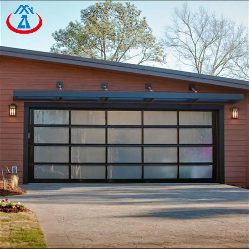 Sectional Overhead Residential Garage Glass Doors with Aluminum Frame