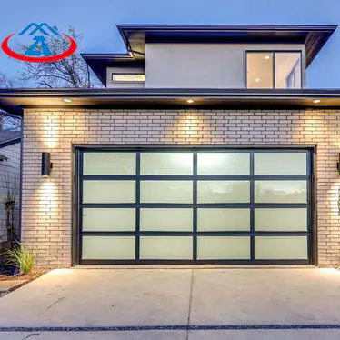 9x8Customized Automatic Aluminum Clear PC Garage Door