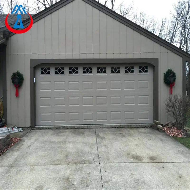 8*7 Feet Vertical Opening Pattern roll up Garage Door For home