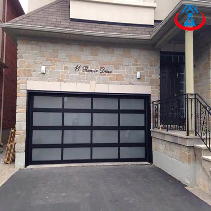 Sectional Overhead Residential Garage Glass Doors with Aluminum Frame