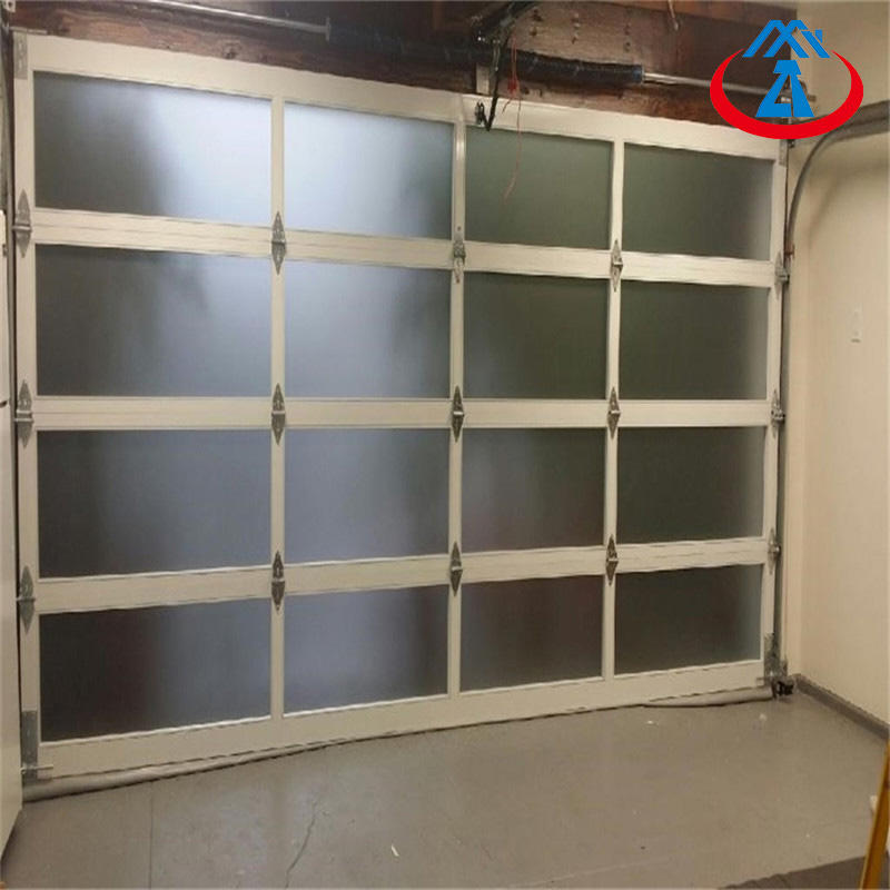 China Manufacturer 9*7 Aluminum Garage Door with Glass Free Mask