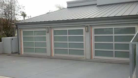 9x8 Aluminum Glass Panel Garage Door