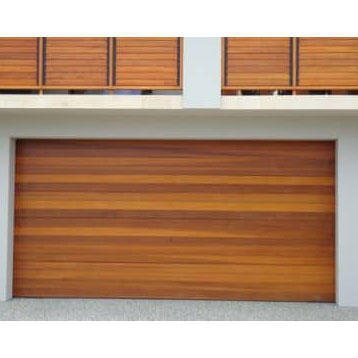 Wood Grain Automatic Thermal Insulation High Performance Aluminum Garage Door