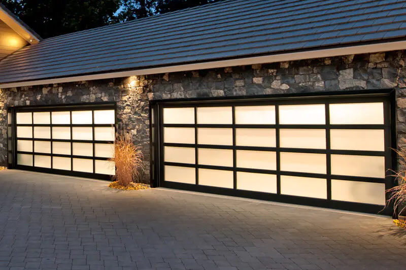 Aluminium Glass Garage door for Home