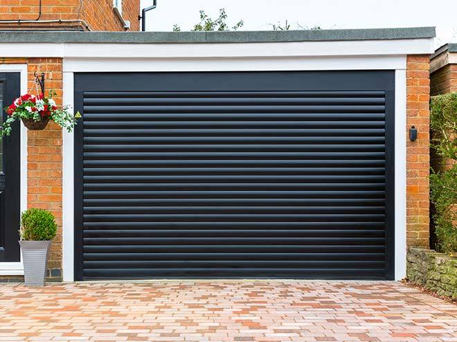 High-grade Remote control aluminum and PU thermal insulate garage doors