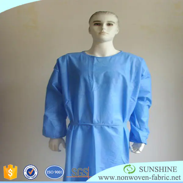 Polypropylene spunbond nonwoven medical uniform, medical shoes, medical lab coat