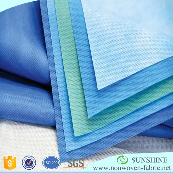 Flame retardant sms nonwoven fabric material hospital curtains