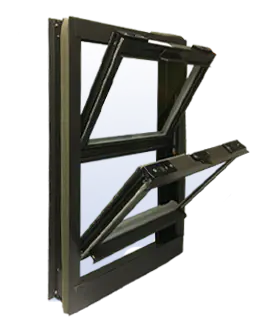 RTS High Quantity600*600MM Single Tempered Glass Aluminum Single Hung Window