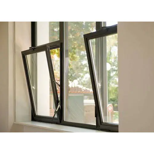 RTS High Quantity600*600MM Single Tempered Glass Aluminum Single Hung Window