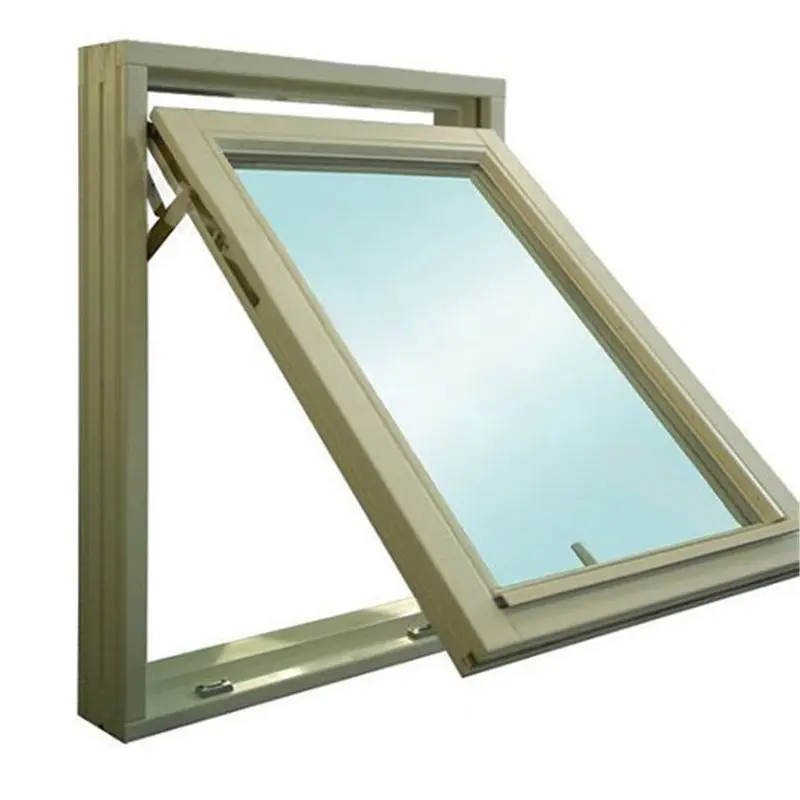 900*900mm Single glazed Top hung Aluminum Profile Awning Glass window