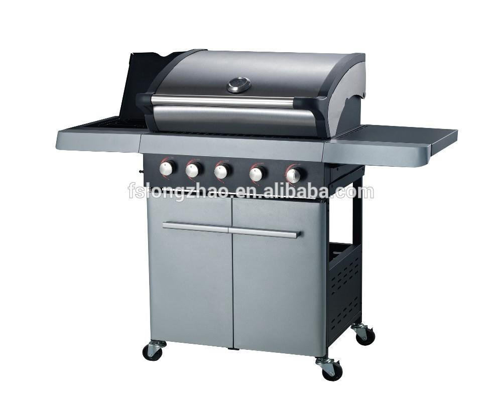 3 burners outdoor stainless steel gas bbq grill with side oven OL6602-3