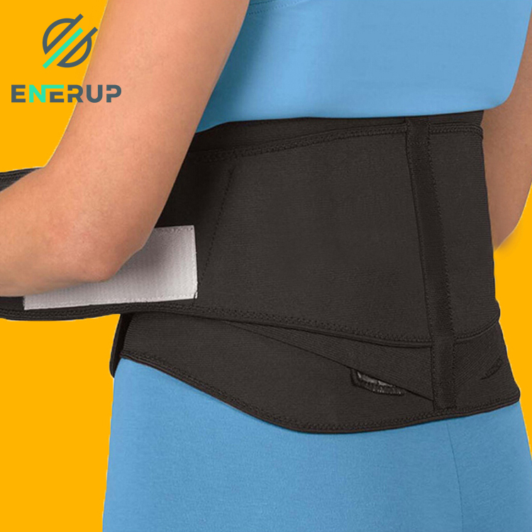 Enerup Custom Copper Back Lumbar Brace Belt Sweat Latex Slimming Waist Trainer Body Shaper Back Support Trimmer