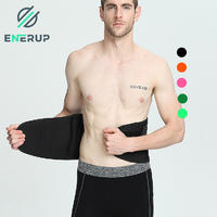 Enerup neoprene lumbar back pain brace custom private label corset wide waist support cushion sweat belt trainer shaper