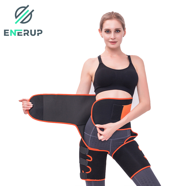 Enerup Wholesale Custom High-Waist Trainer Support Belt OEM Adjustable Waist Trimmer Sweat-Absorbent Plastic Abdomen Leg Belt