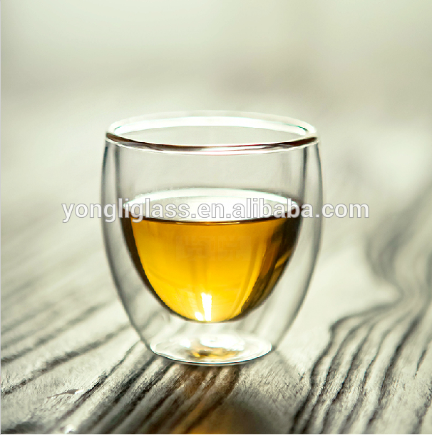 High quality double wall glass,personalized drinking glasses