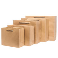 Stand up kraft paper bag tote paper envelope bag garbage packaging machine gift paper bags no handles