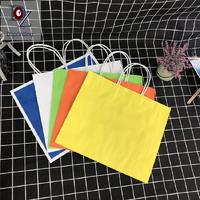 Custom bulk handle gift bag colored paper bag with logo print