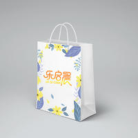 Guangzhou supplier cheap white shopping paper bag gift custom paper bags with logo