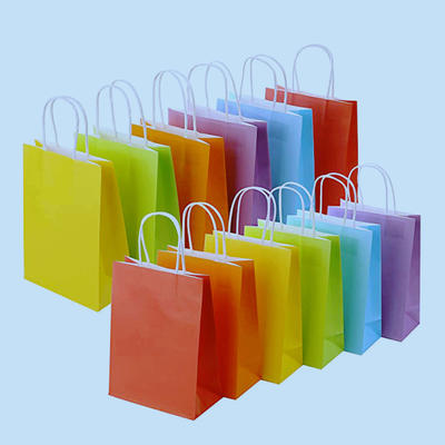 Cheap multi color printing shopping gift bags eyelash packaging paper bags for cosmetics