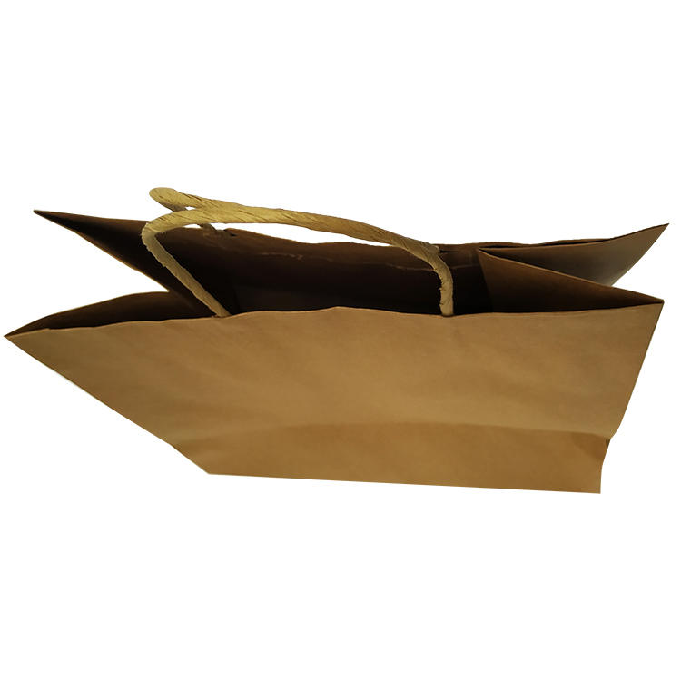 product-Dezheng-Eco Friendly Brown Kraft Paper Recyclable Bags With Handle-img-1