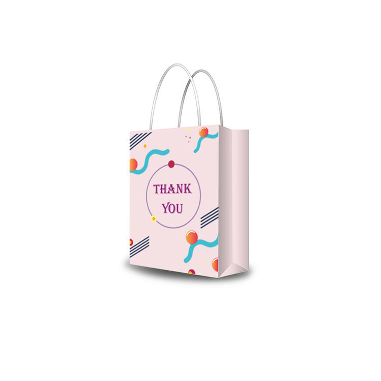 product-Custom printed colorful customizsed pink paper bags for pants clothing packaging-Dezheng-img-1