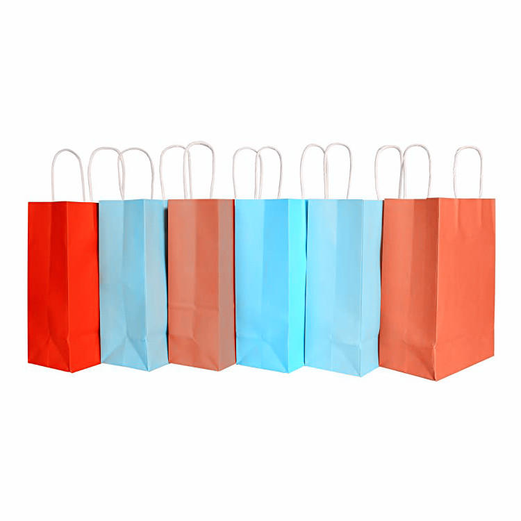 product-Dezheng-Guangzhou quality long personalized brown kraft paper shopping bag with handle-img-1