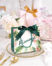 Elegant Famous Brand Cosmetic Green Custom MaterialParchment paper bag