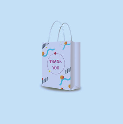 Online saling fashion 2020 pink floral thank you bags cake paper candy bag for sweet