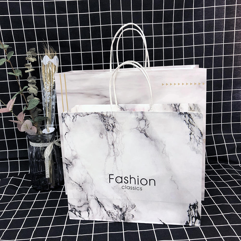 product-Dezheng-High Quality Custom Printed Clothes paper bag, Jewelry Packaging Gift Paper Shopping-1