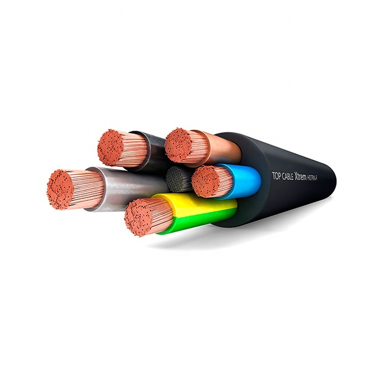 Submarine power cable 6mm 4 core flexible submersible cable silicone rubber type power cable