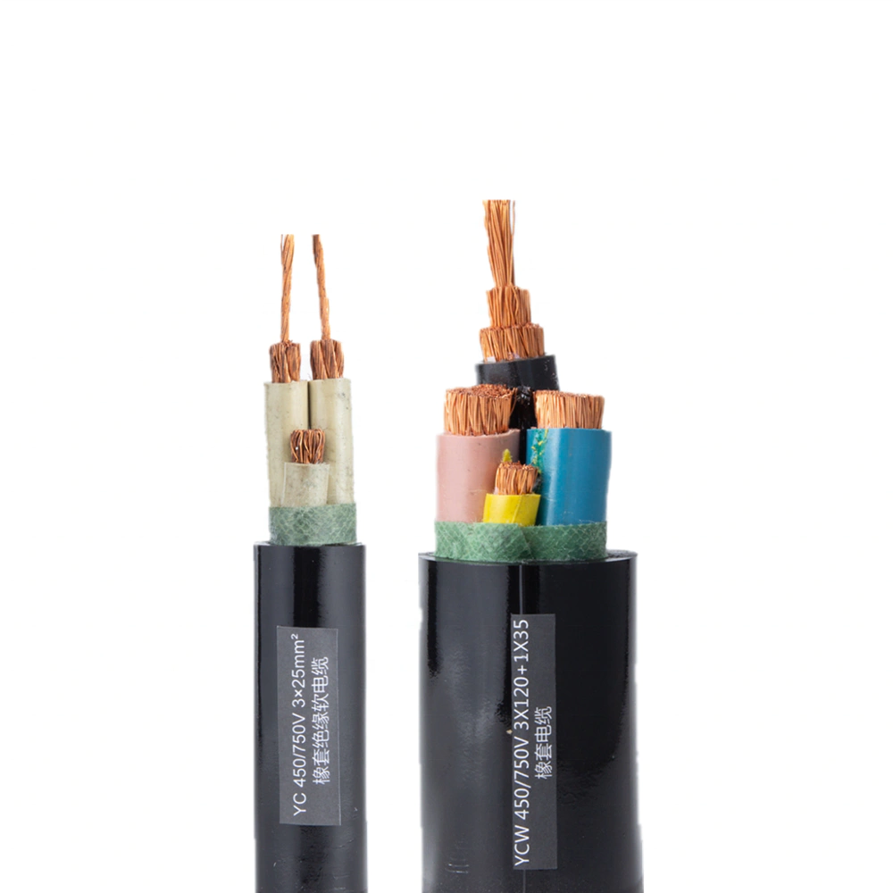Heavy Duty Multi-cores TUVYC/H07RR-FYCW/H07RN-F Rubber Insulated Power Cable