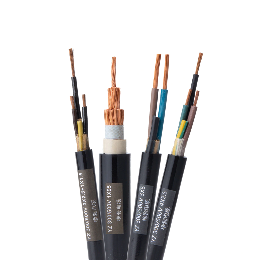 Middium Duty Multi-cores TUVYZ/H05RR-FYZW/H05RN-F Rubber Insulated Power Cable