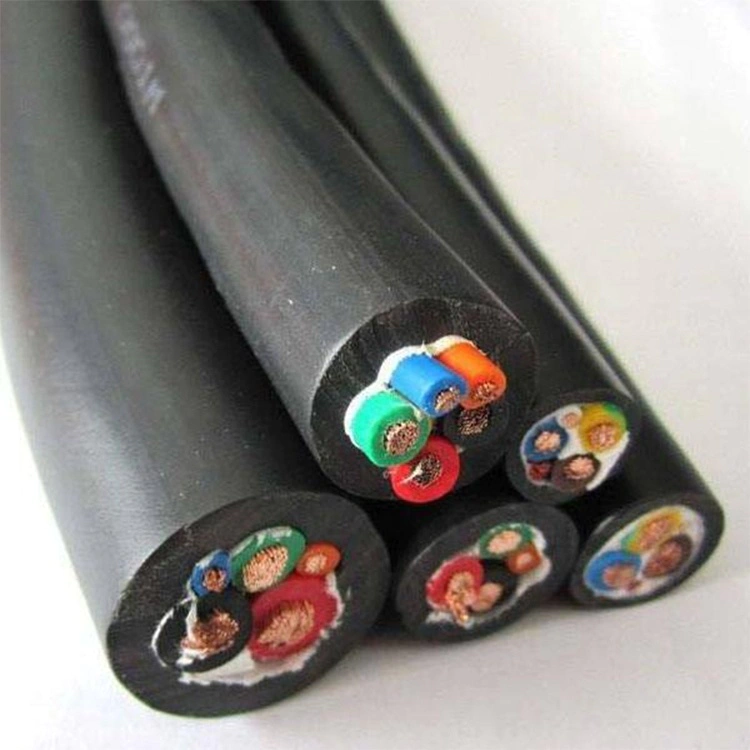 2020 rubber insulated and 5 core rubber cable silicone rubber cable 24awg 6kvdc iec standard