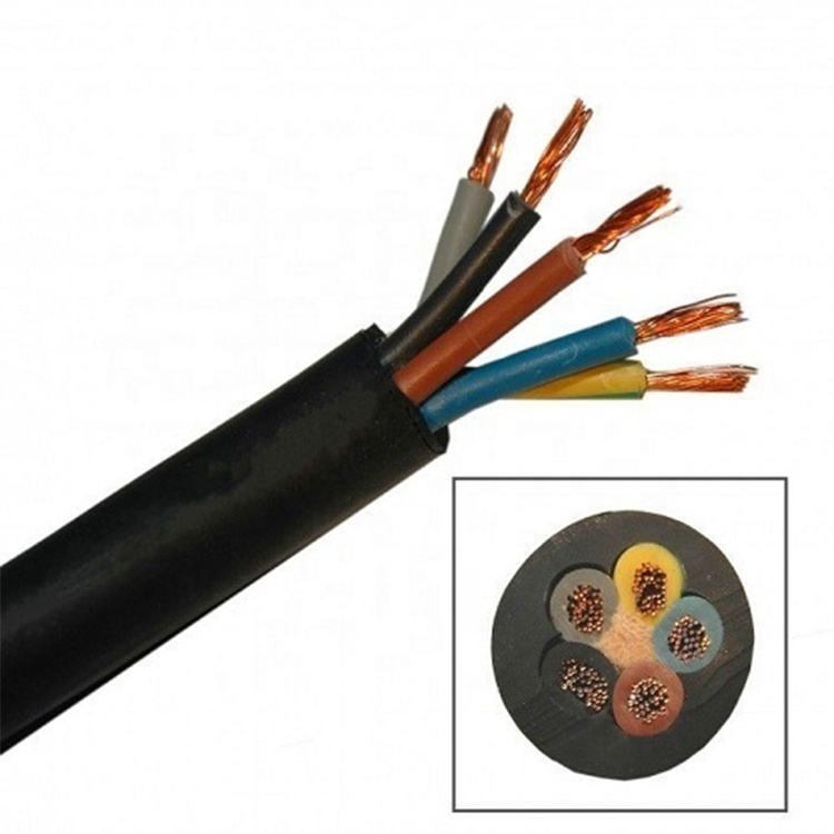2020 Guangdong cable supplier 4 core rubber cables hi end cable shieldedwire 3x4 shielded rubber cable