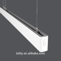 ip20 24+12w led up and down linear lightCustom seamless stitching light PC material fixture linear strip lighting