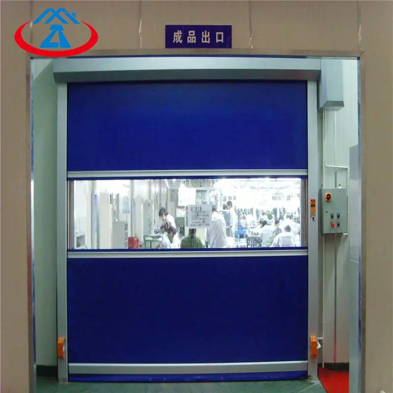 3000mm*3000mm high speed fast roll up door transparent pvc fabric material