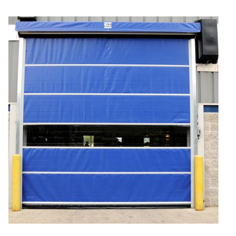 Blue 3500mmH*5000mmW Plastic Vertical Electric High Speed Roll up Door Manufacturer