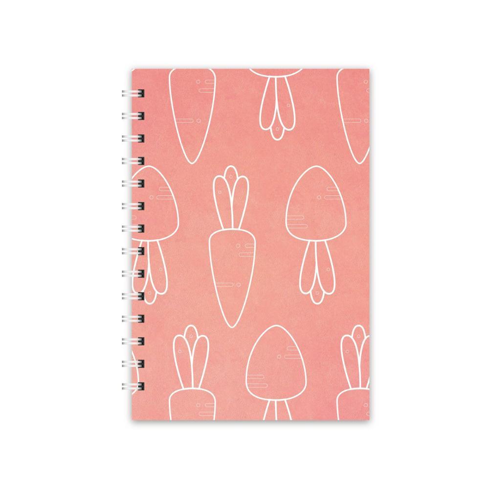product-Dezheng-High Quality Cute Children Design Spiral Paper Cover Pink Pineapple Pattern Notebbok-1