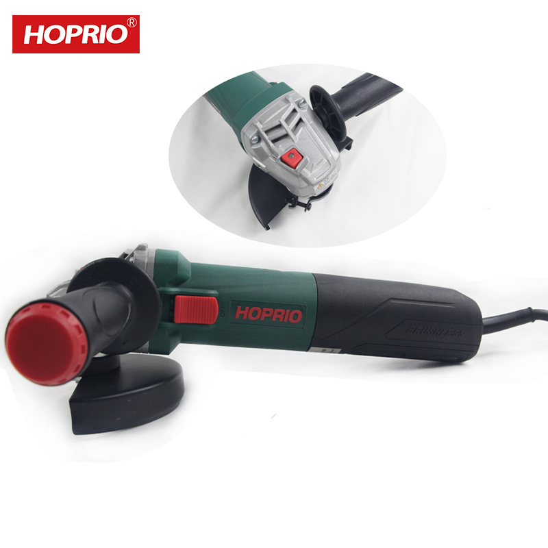 Hoprio 5 inch portable China angle grinder with brushless motor